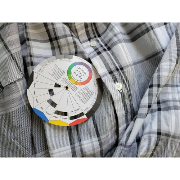 Swiss Cross Mens Shirt 5XL Long Sleeve Collar Button Up Casual Gray PLA100XE - Picture 7 of 9